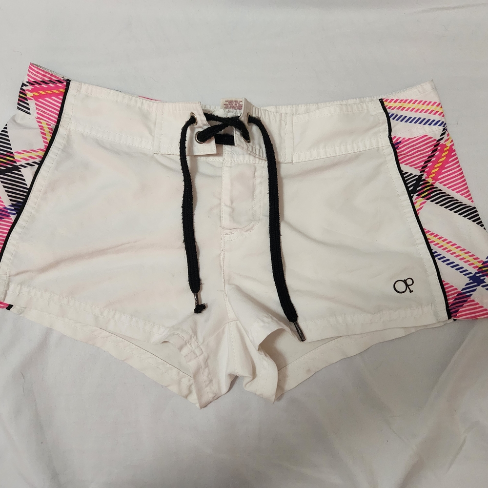 OP White and Pink Swim Coverup